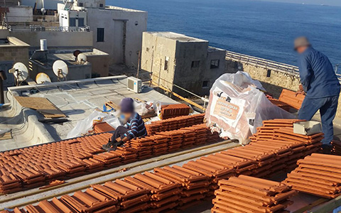 חיפוי גגות רעפים