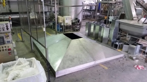 התקנת מערכת נידוף במפעל טמפו